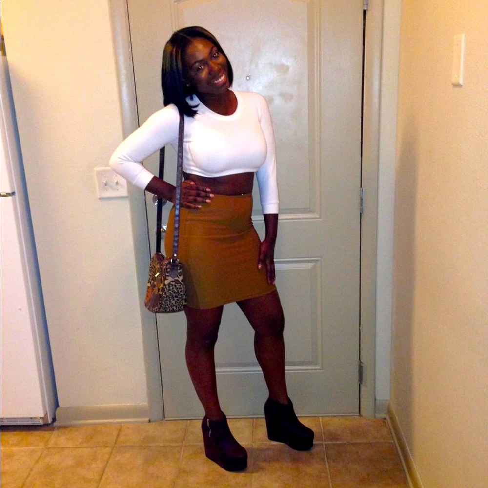American apparel fitted skirt